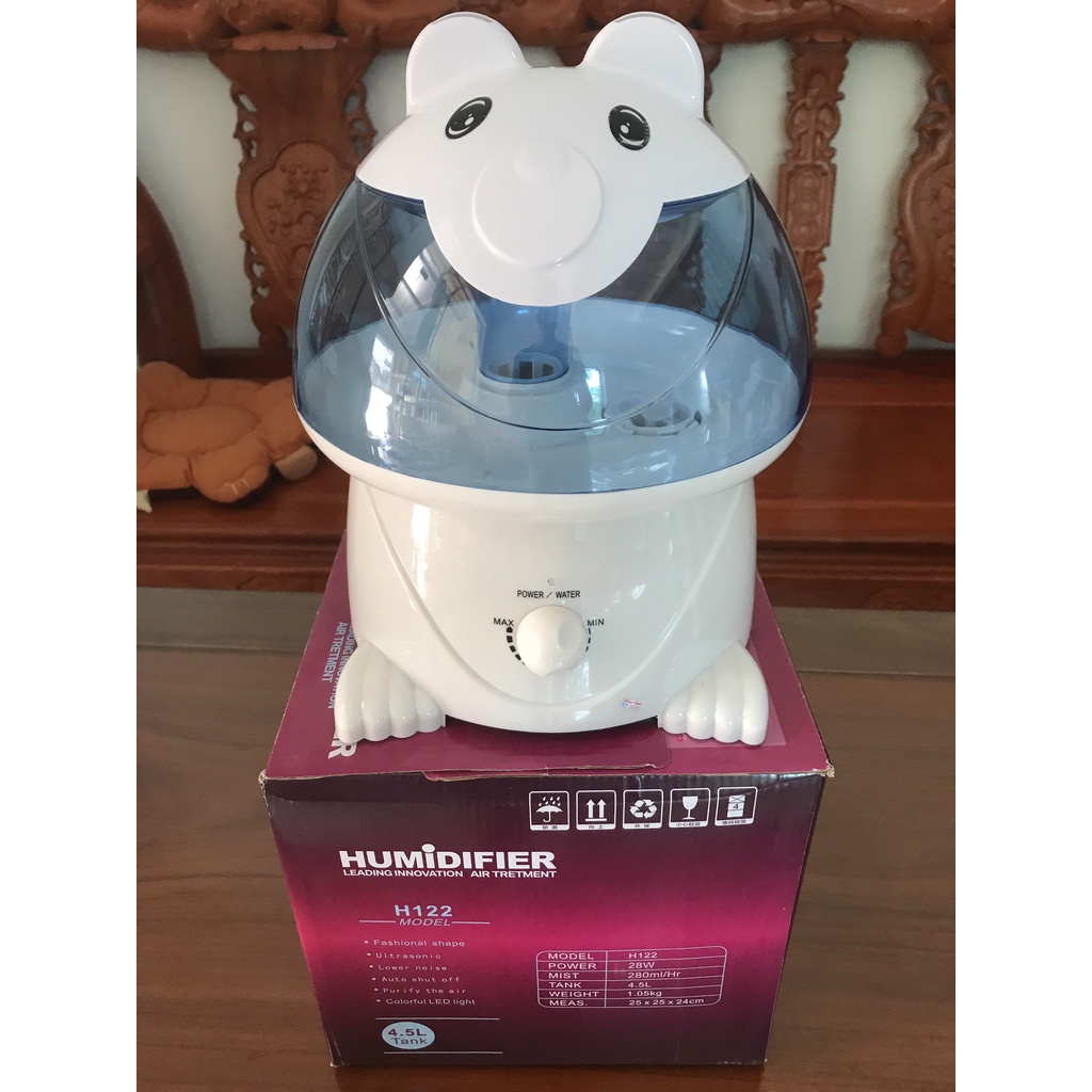 Máy Phun Sương Tạo Ẩm Con Ếch Xanh HUMIDIFIER H122 (giadunggiatot91)