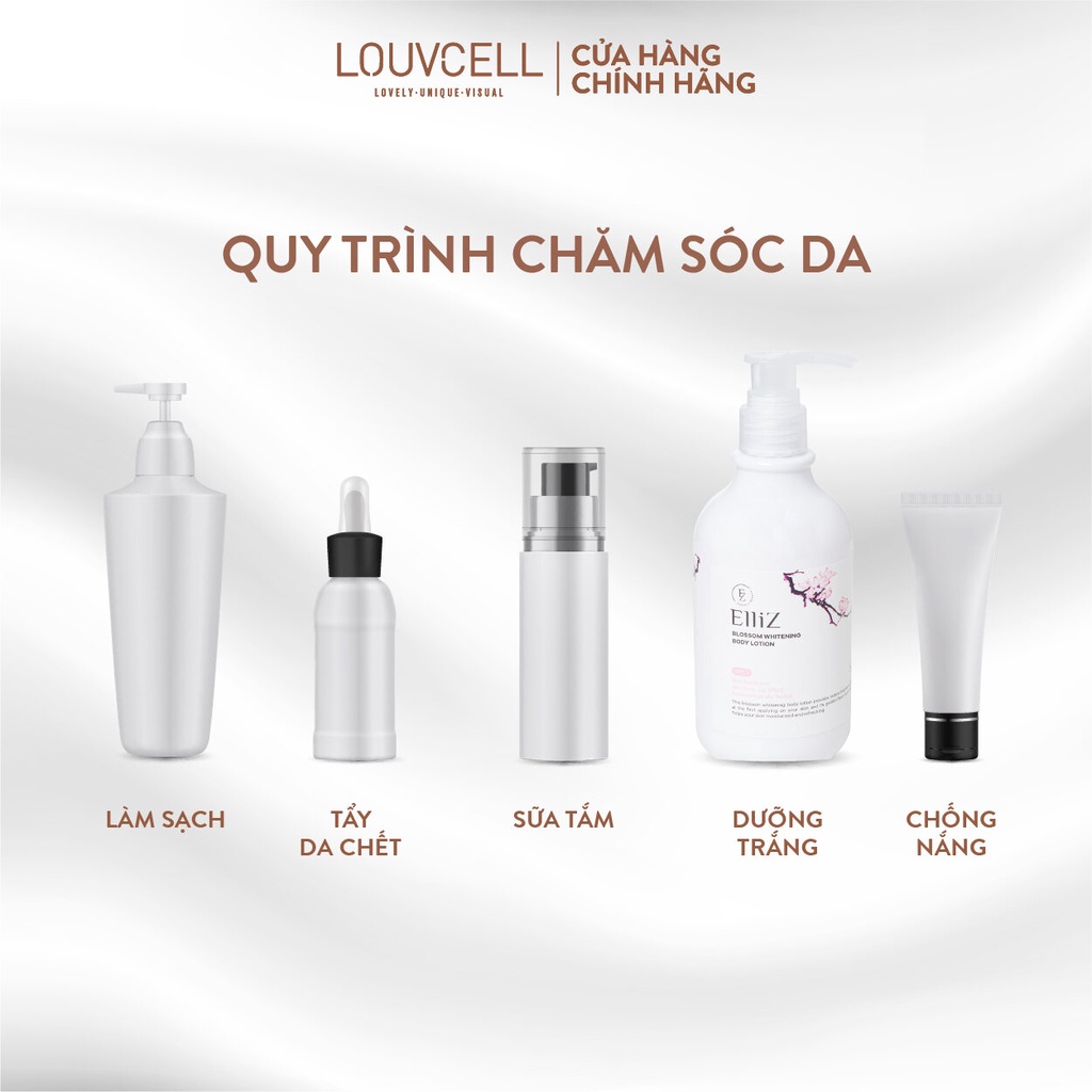 Sữa dưỡng thể trắng sáng da body Louv Cell Elliz Blossom Whitening Body Lotion 300 ml