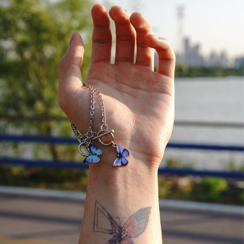 Vòng Đeo Tay Họa Tiết Bướm Thời Trang Hàn Quốc Cho Cặp Đôi JP6