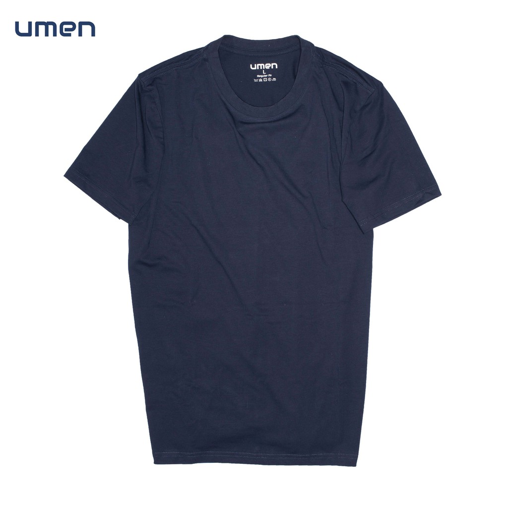 Áo thun nam cổ tròn tay ngắn UMEN vải cotton co giãn, thoáng mát | BigBuy360 - bigbuy360.vn