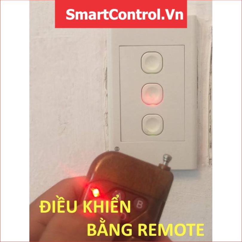 Hạt công tắc điều khiển S168 từ xa kèm theo 1 remote 4 kênh