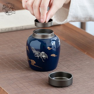 Hũ gốm đựng trà xanh có nắp đậy tiện dụng