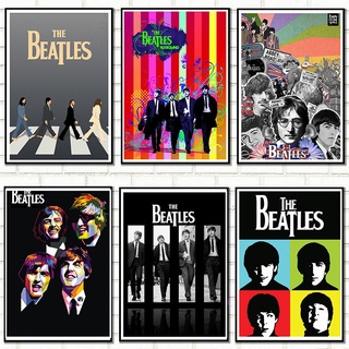 Tranh CuộN Treo TườNg HọA TiếT Ban NhạC rock The Beatles