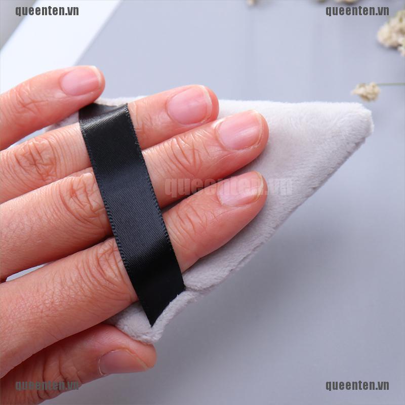 Mút Trang Điểm Mini Hình Tam Giác Bằng Vải Nhung Cotton Satin