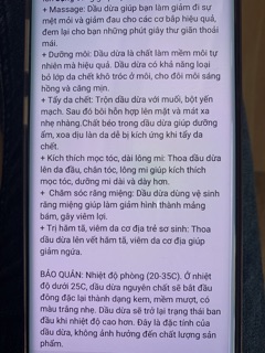 Dầu dừa nguyên chất