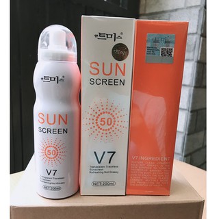 Xịt chống nắng sun screen v7 - 200ml
