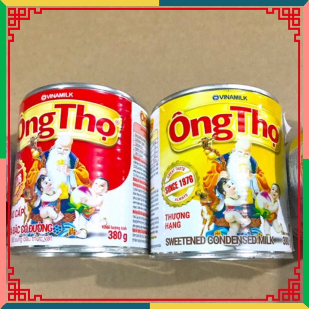 (HOT LIKE) Sữa đặc Ông Thọ Lon Trắng/ Đỏ 380g