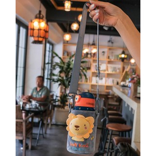 Bình Giữ Nhiệt Thú Kèm Túi Đeo