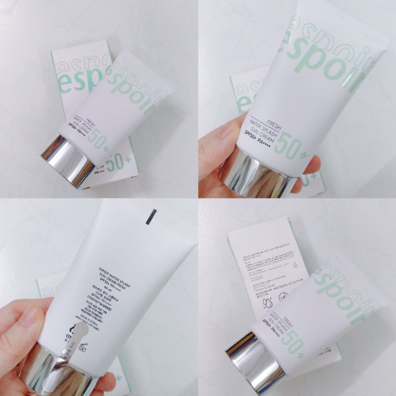 Kem chống nắng màu xanh Espoir Fresh Water Splash Sun Cream SPF50+ PA++++ 60ML
