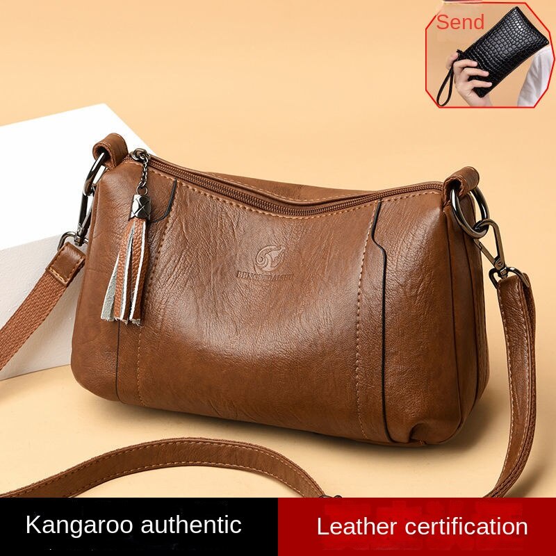 Hàng Mới Về Mới Túi Đeo Chéo Da Bò Thật Thời Trang Dành Cho Nữ