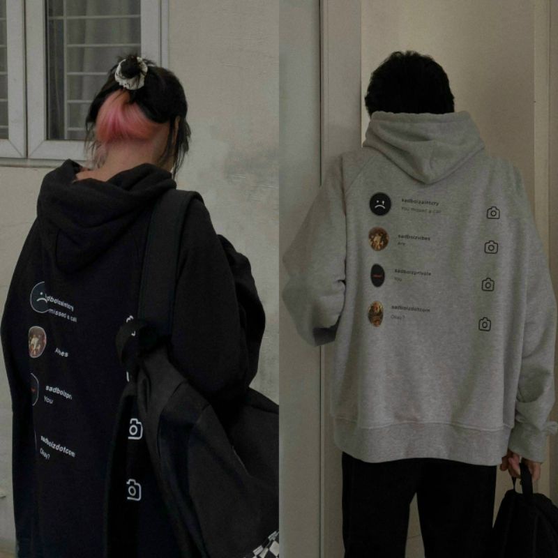 Hodie Sadboiz unisex form rộng tay phồng nghe đồn đang hot