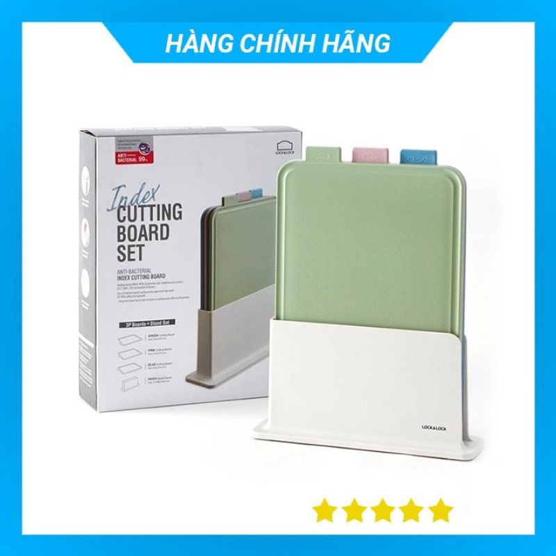 BỘ 3 THỚT NHỰA KHÁNG KHUẨN LOCK&amp;LOCK INDEX CUTTING BOARD CSC251