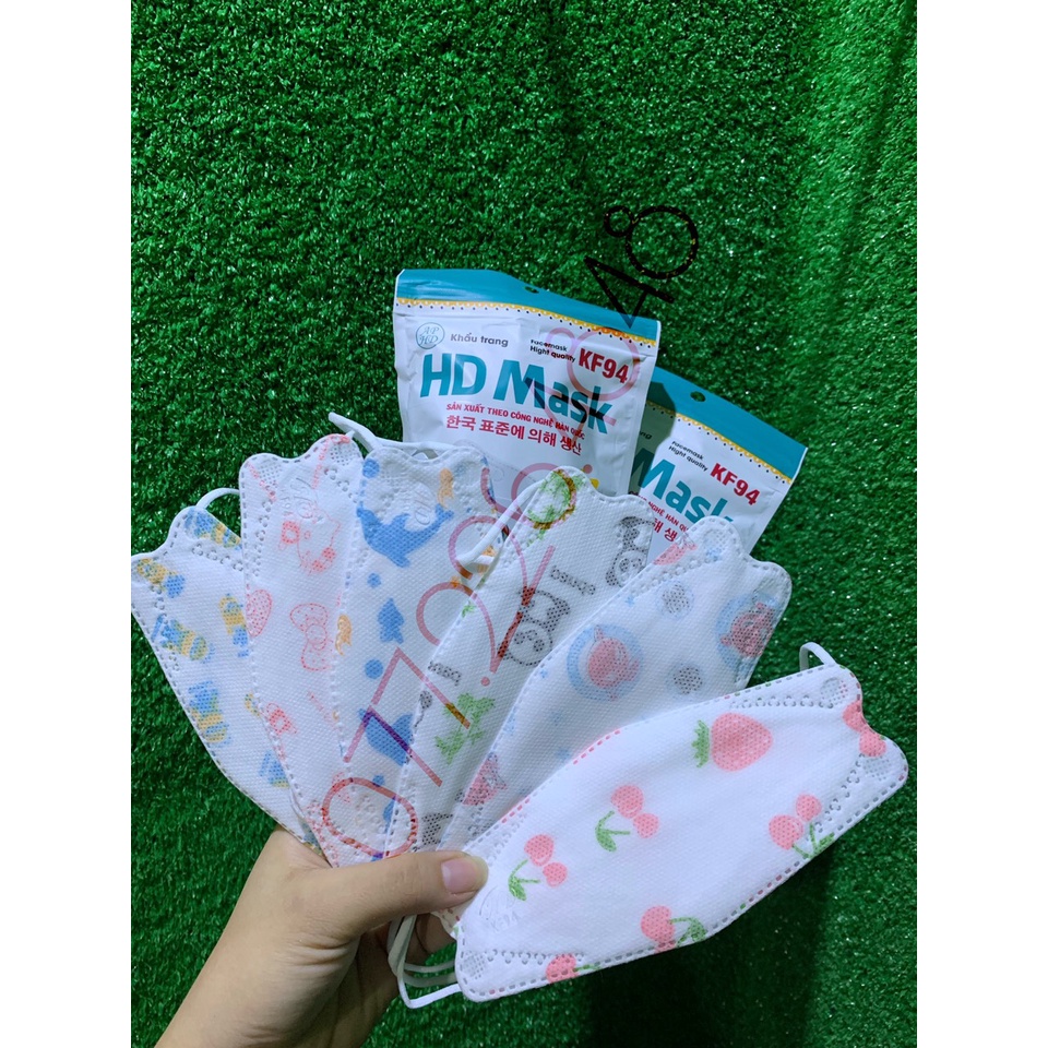 KHẨU TRANG 4D HD MASK KF94 Trẻ Em Kháng Khuẩn - Khẩu Trang An Toàn Cho Bé | BigBuy360 - bigbuy360.vn