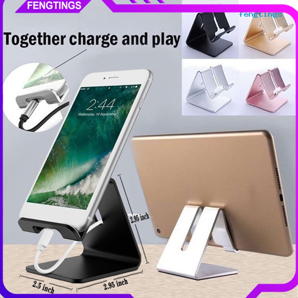 Giá Đỡ Điện Thoại/Máy Tính Bảng Bằng Hợp Kim Nhôm Để Bàn Thông Dụng f1