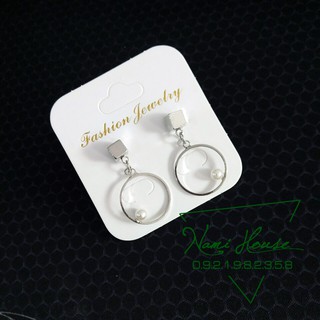 Bông tai nữ vòng tròn nhỏ xinh dễ thương mẫu mới phụ kiện trang sức thời trang style hàn quốc - namimi