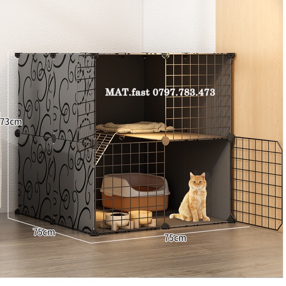 [ FREESHIP] CHUỒNG CHÓ MÈO LƯỚI THÉP LẮP GHÉP