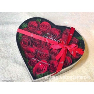 Vỏ hộp trái tim mặt kính mika trong