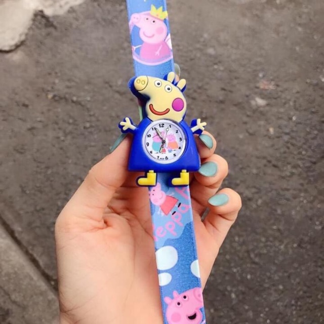 Đồng hồ đập tay trẻ em hình heo Peppa