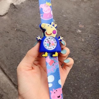 Đồng hồ đập tay trẻ em hình heo Peppa