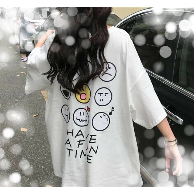 Áo thun tay lỡ Have A Fun Time Tee Unisex nam nữ đều mặc vô tư nhé