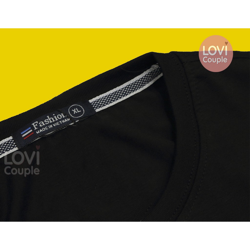 [Dòng Cao Cấp] Áo thun cặp Đen Trắng Logo DC120