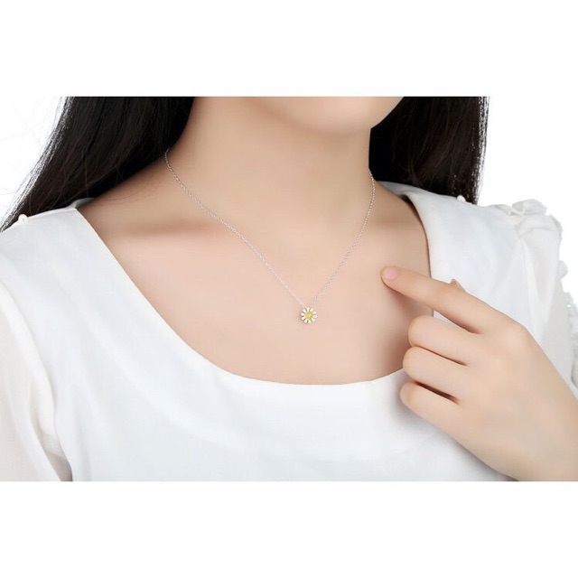 Dây chuyền hoa cúc bạc 925, sale giá rẻ | BigBuy360 - bigbuy360.vn