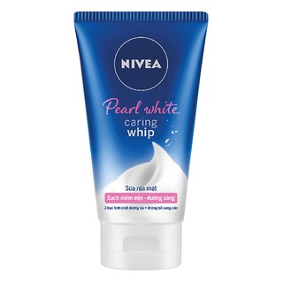 Sữa Rửa Mặt Trắng Da Nivea Pearl White Caring Whip 100ml (Thái Lan)