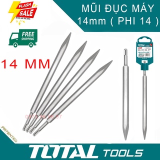 Mũi đục nhọn 14 ly Thép chịu lực siêu cứng đục nhọn phá bê tông, phá vỡ các loại bê tông cốt thép TAC1511141