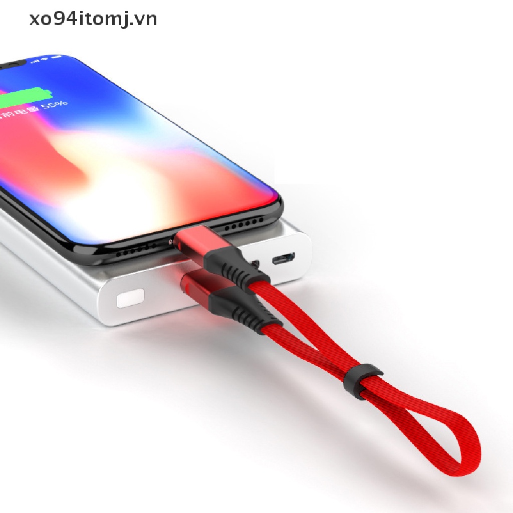 Dây cáp sạc/ truyền dữ liệu Micro USB Type-C 2.4A 30CM