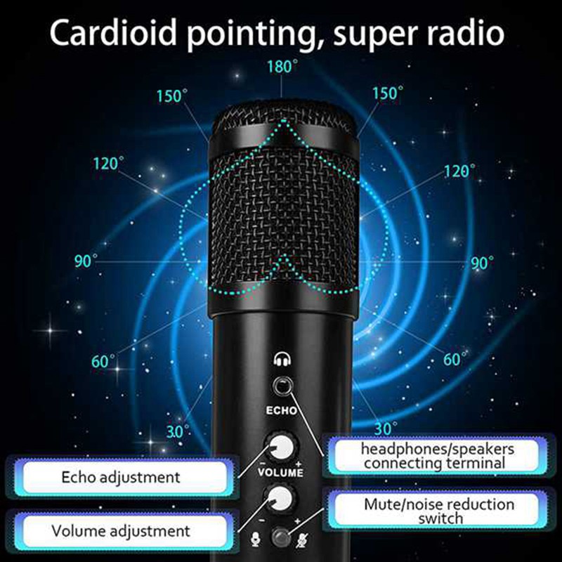 Microphone cổng chống ồn thu âm chơi Gaming Skype Podcast