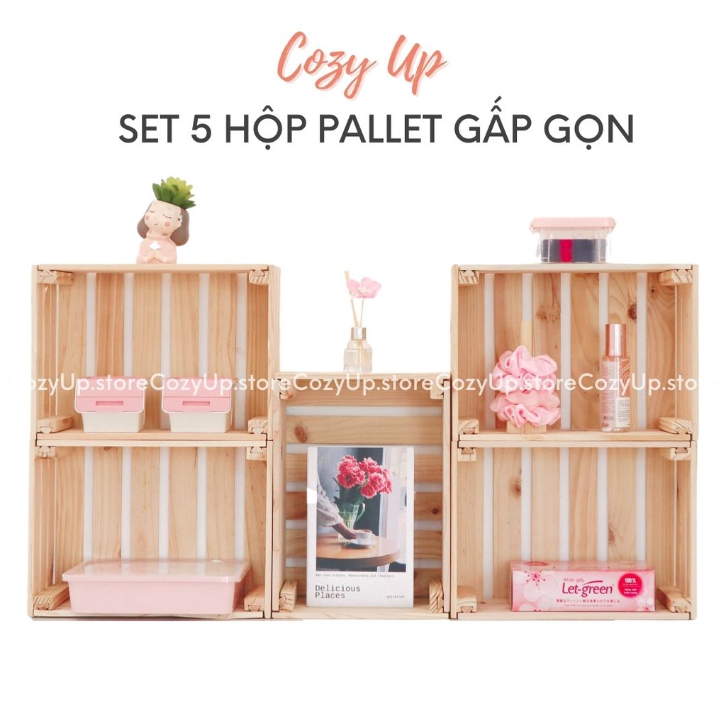 HỘP PALLET GỖ THÔNG TRANG TRÍ - THÙNG GỖ ĐA NĂNG