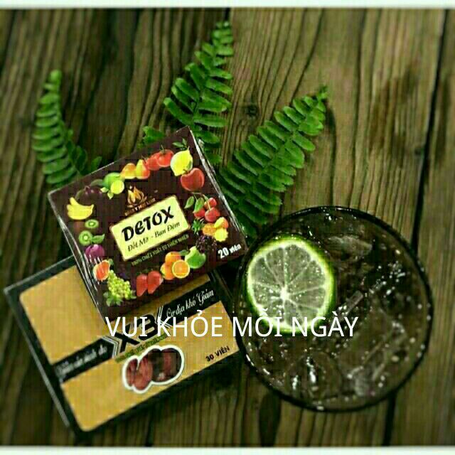 Combo 5 hộp Giảm Cân Đông Y Mộc Linh X3 (30v) + tặng kèm 5 hộp detox ban đêm 20v