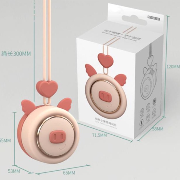 Hàng giao ngay Quạt dây buộc Quạt mini dễ thương Sạc / không có lá Dây buộc nhỏ cho Văn phòng / Phòng ngủ Dorms