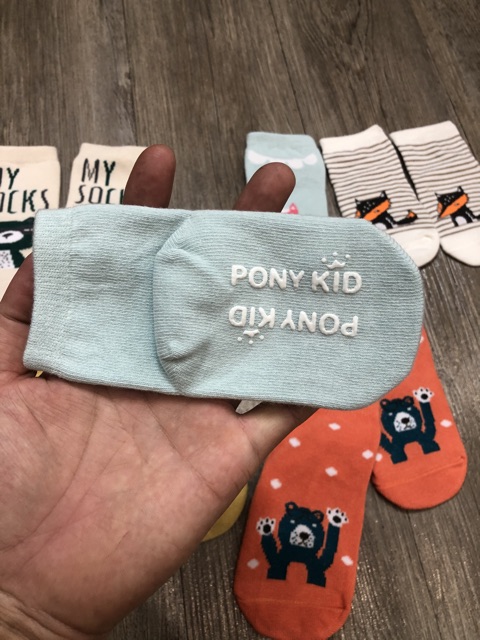 Tất trẻ em  Pony Kid chống trượt (0-4 tuổi) sản phẩm tốt chất lượng cao