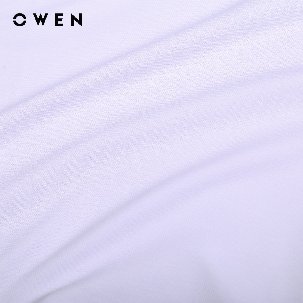 OWEN - Áo polo ngắn tay Bodyfit Trắng - APV220628