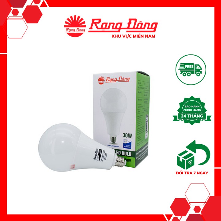 Bóng đèn LED BULB tròn 30W Rạng Đông