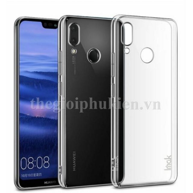 Ốp lưng huawei nova 3e trong suốt hiệu imak phủ nano không ố vàng