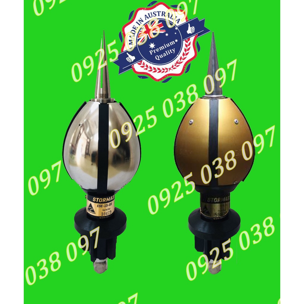 Kim thu sét Ese-15 ESE-15SS cao cấp của hãng LPI Úc, bán kính bảo vệ từ 51m