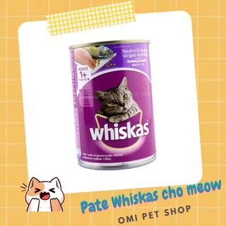 Thức ăn Pate Whiskas lon 400g cho mèo
