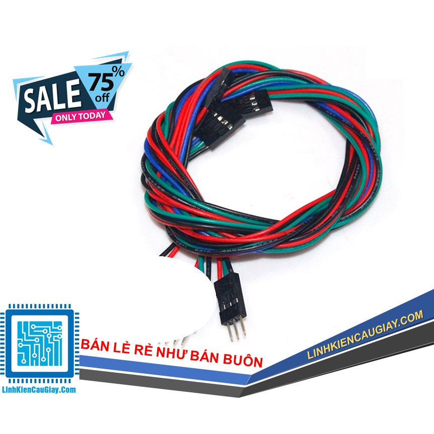Dây điện DuPont 3P Đực - Cái dài 70 cm