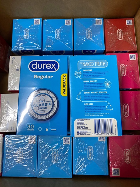 Durex Regular -siêu mỏng vs dẻo dai 30 pack