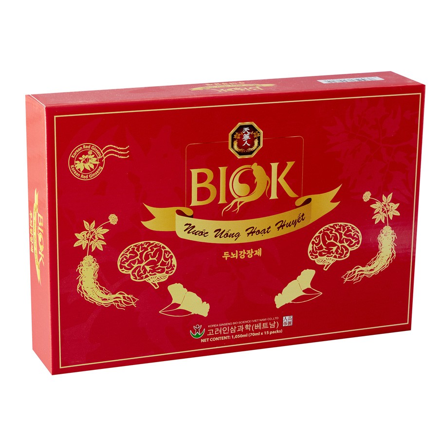 Nước uống Hoạt huyết Biok - Hộp trung