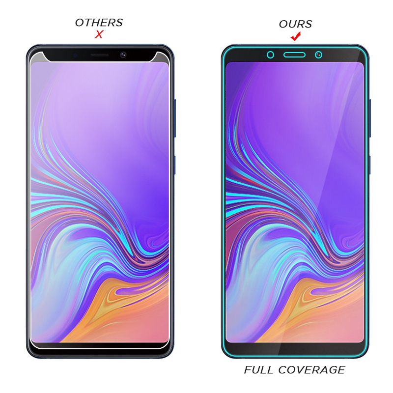 Miếng dán cường lực HD bảo vệ màn hình cho Samsung Galaxy A7 A9 2018 A9S A8 Star A6 Plus