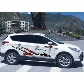 Tem xe ô tô thể thao TS039 (trắng đỏ)