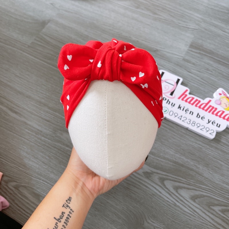turban vải cho bé yêu ( nón sơ sinh 4-7kg)
