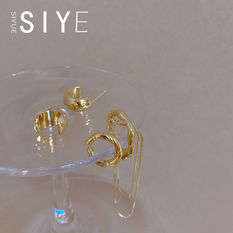 Khuyên kẹp vành tai cao cấp không cần xỏ lỗ thời trang mùa hè cho nữ