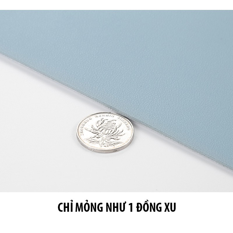 Miếng Lót Chuột Da DRU Mouse Pad Cao Cấp Chống Nước, Mịn, Lì, Di Chuột Êm Mượt (27x21cm) Dru PK14