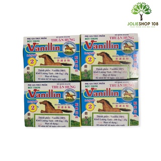 VỈ 10 ỐNG BỘT THƠM VANI VANILLIN THUẬN