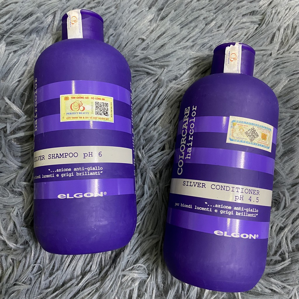 Dầu gội TÍM khử ánh vàng ELGON Shampoo 300ml