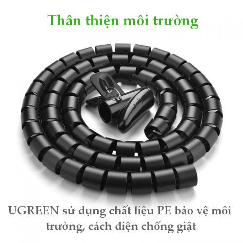 Dây dạng ống xoắn PE bảo vệ các loại dây cáp dài 1.5m UGREEN LP121 30818